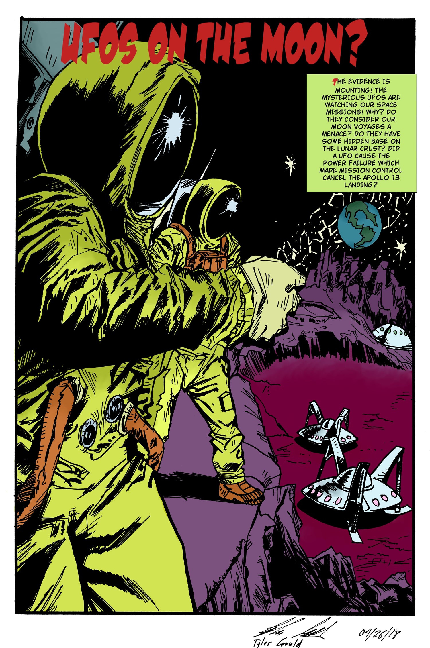 Vintage UFOs on the Moon
