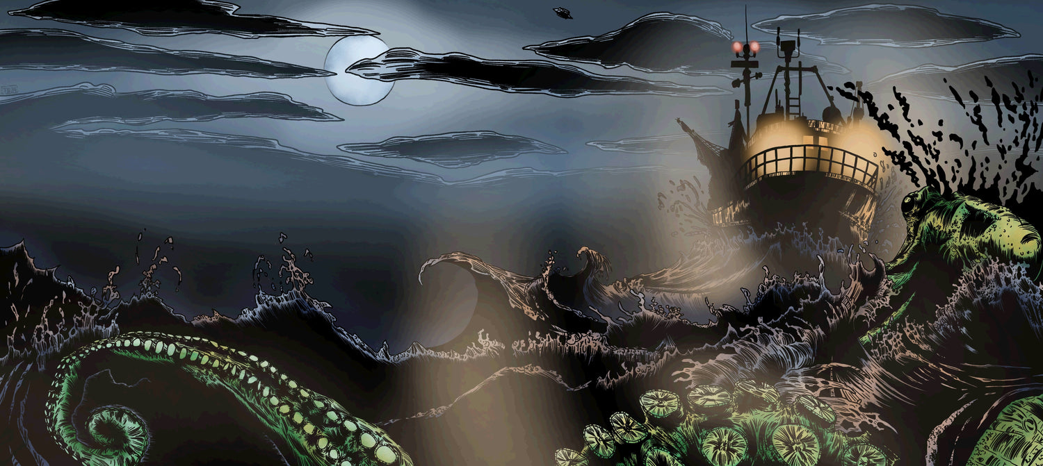 Giant Octopus Fishing Vessel Encounter